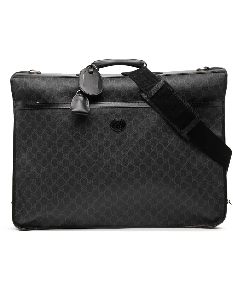 Gucci Weekender GG Supreme Retro Interlocking G Garment Bag schwarz Schwarz