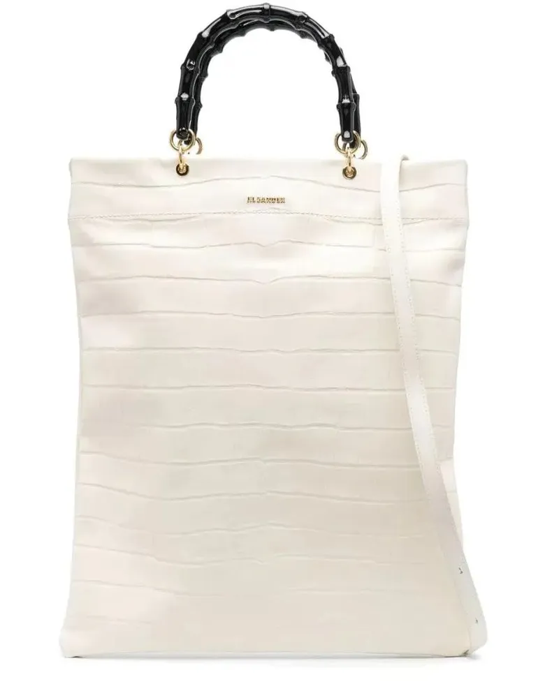 Jil Sander Hobo Bags Must Reporter Messenger Bag weiß Weiß
