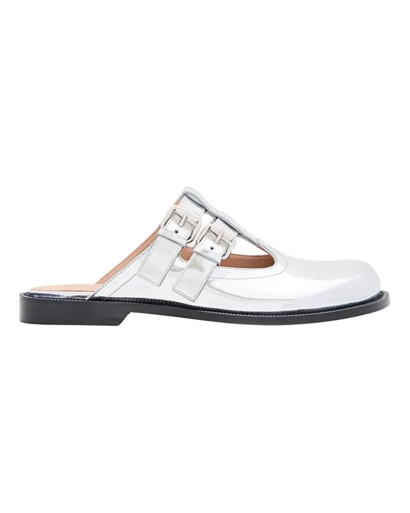 Loewe Slipper & Pantoletten Campo Mary Jane Mule silberfarben 