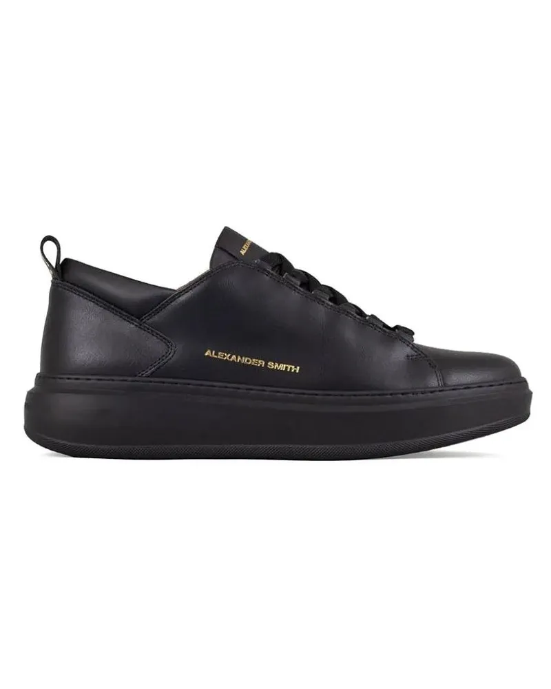 Alexander Smith Low-Top Sneaker Black Trainers With Cushioned Sole schwarz Schwarz