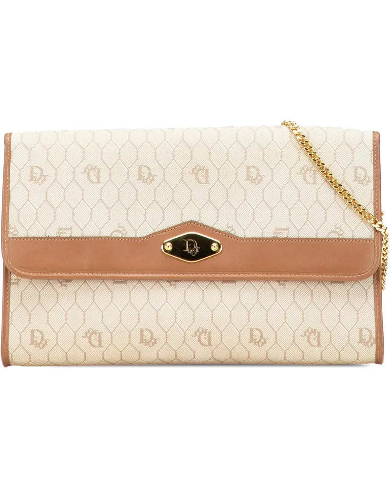 Dior Hobo Bags Honeycomb Canvas Chain Shoulder Bag braun Braun