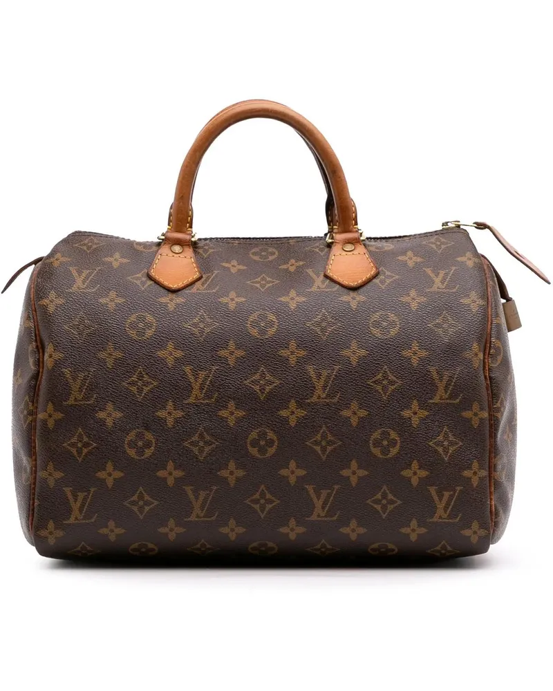 Louis Vuitton Crossbody Bags Monogram Speedy 30 braun Braun
