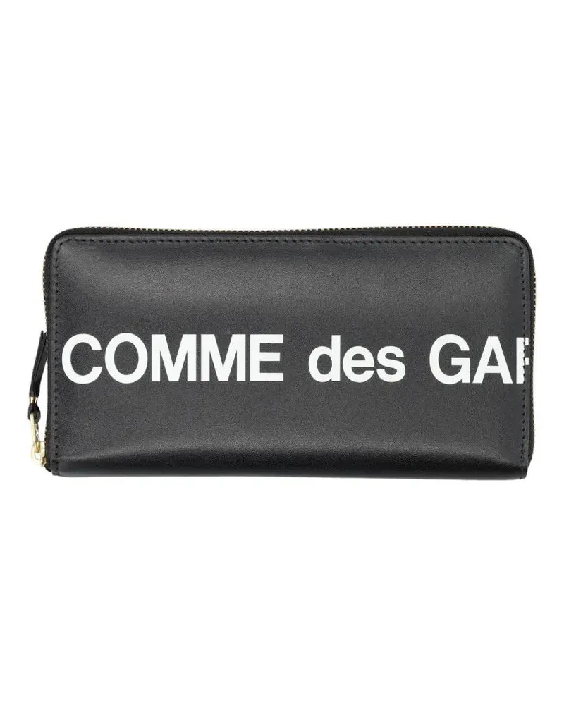 Comme des Garçons Portemonnaies Zip Around Huge Logo grau Grau