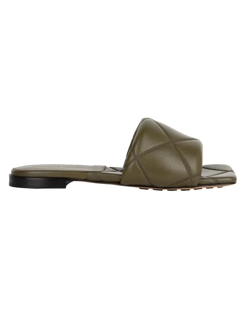 Bottega Veneta Sandalen Rubber Lido Slide Green grün Grün