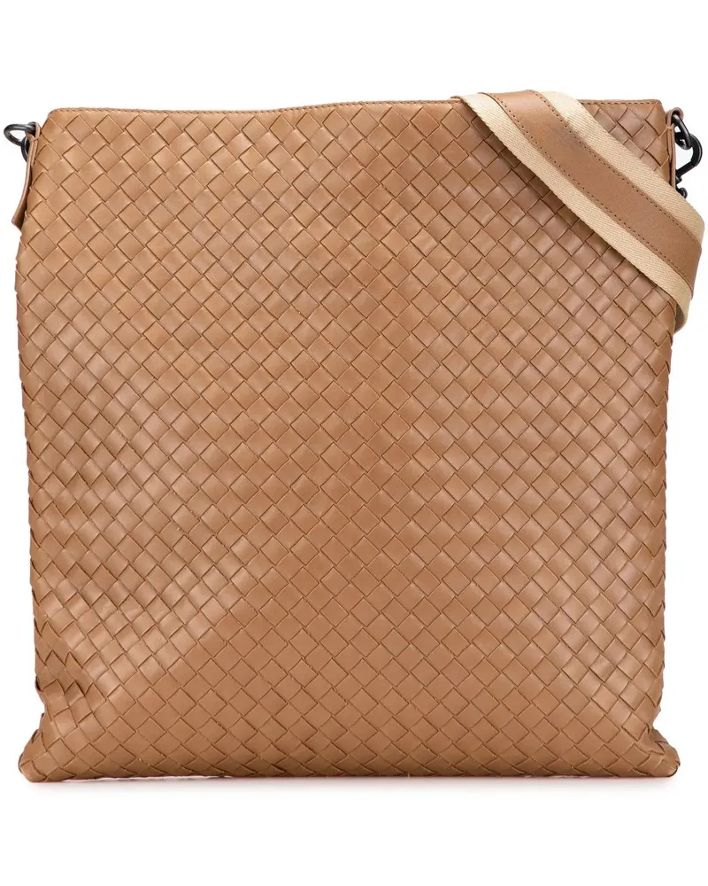 Bottega Veneta Hobo Bags Nappa Intrecciato Crossbody braun Braun