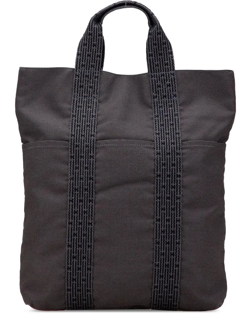 Hermès Shopper Canvas Herline Cabas grau Grau