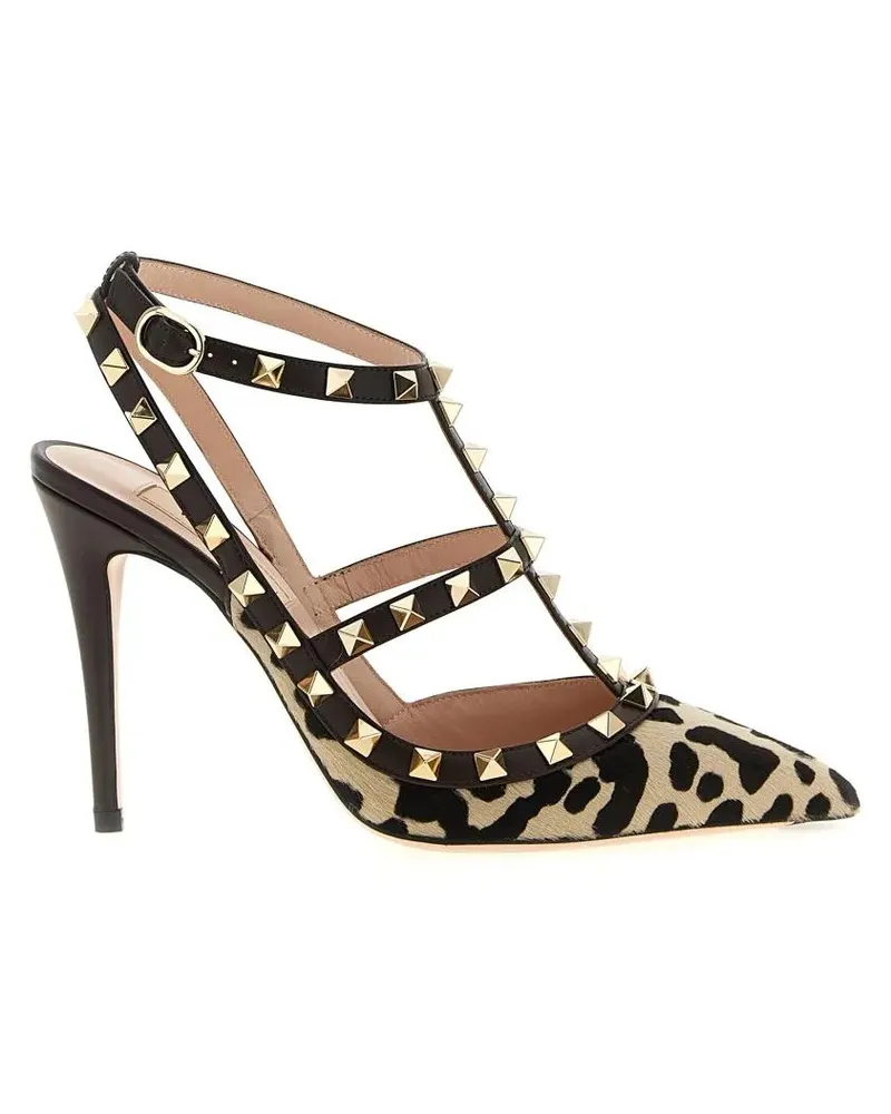 Valentino Garavani Hohe Schuhe 'Rockstud' Pumps bunt Bunt