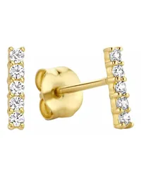 Isabel Bernard Ohrringe Rivoli Esmã©E 14 Karat Ear Studs With Zirconia Gold