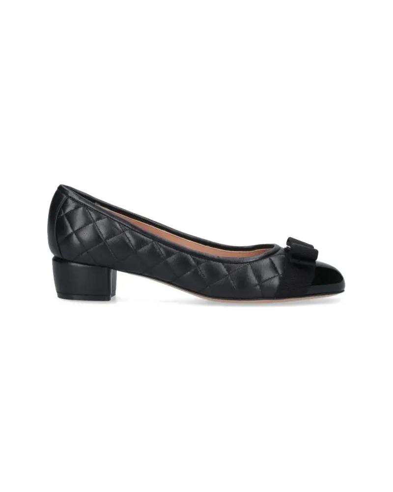 Ferragamo Hohe Schuhe "Varina" Pumps Black schwarz Schwarz