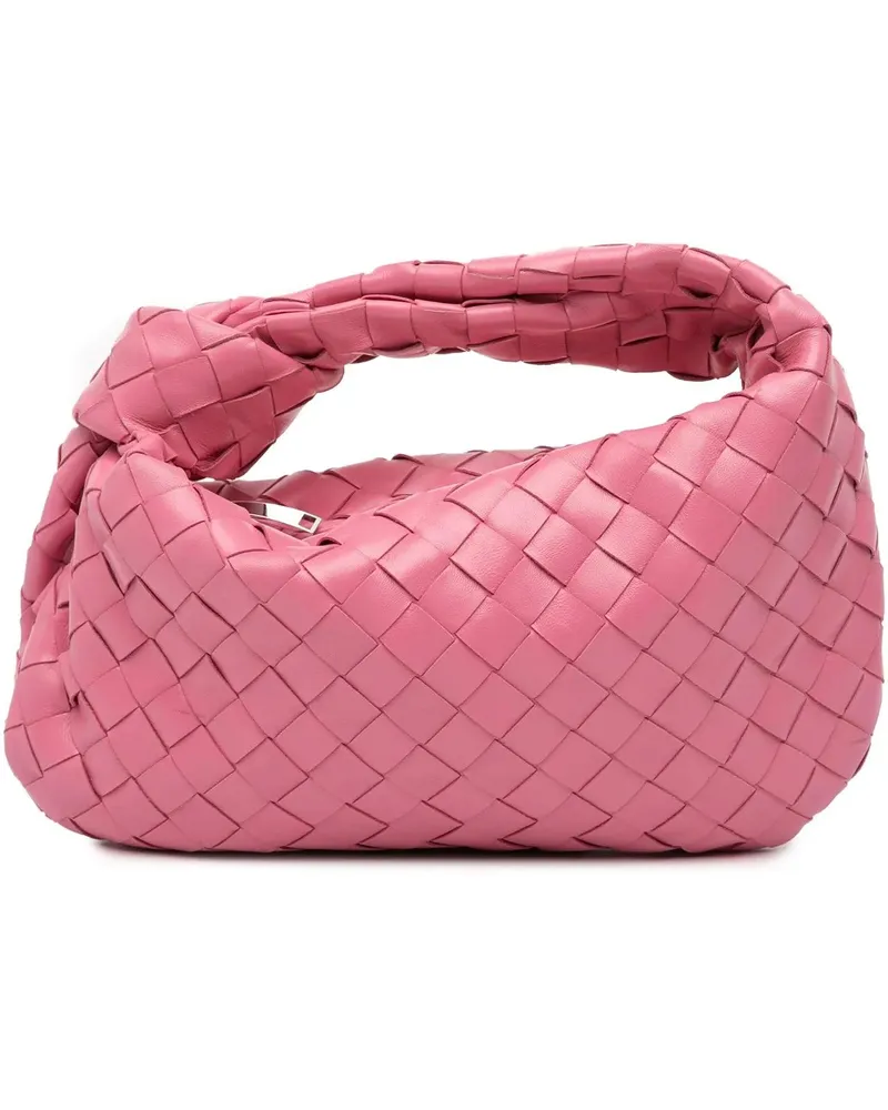 Bottega Veneta Hobo Bags Mini Nappa Intrecciato Jodie rosa Gold