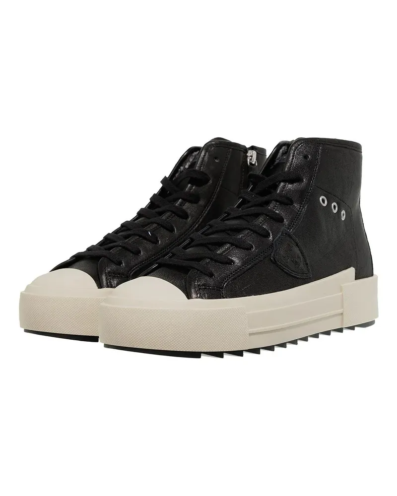 Philippe Model Sneaker Paris Haute Mid Woman schwarz Schwarz