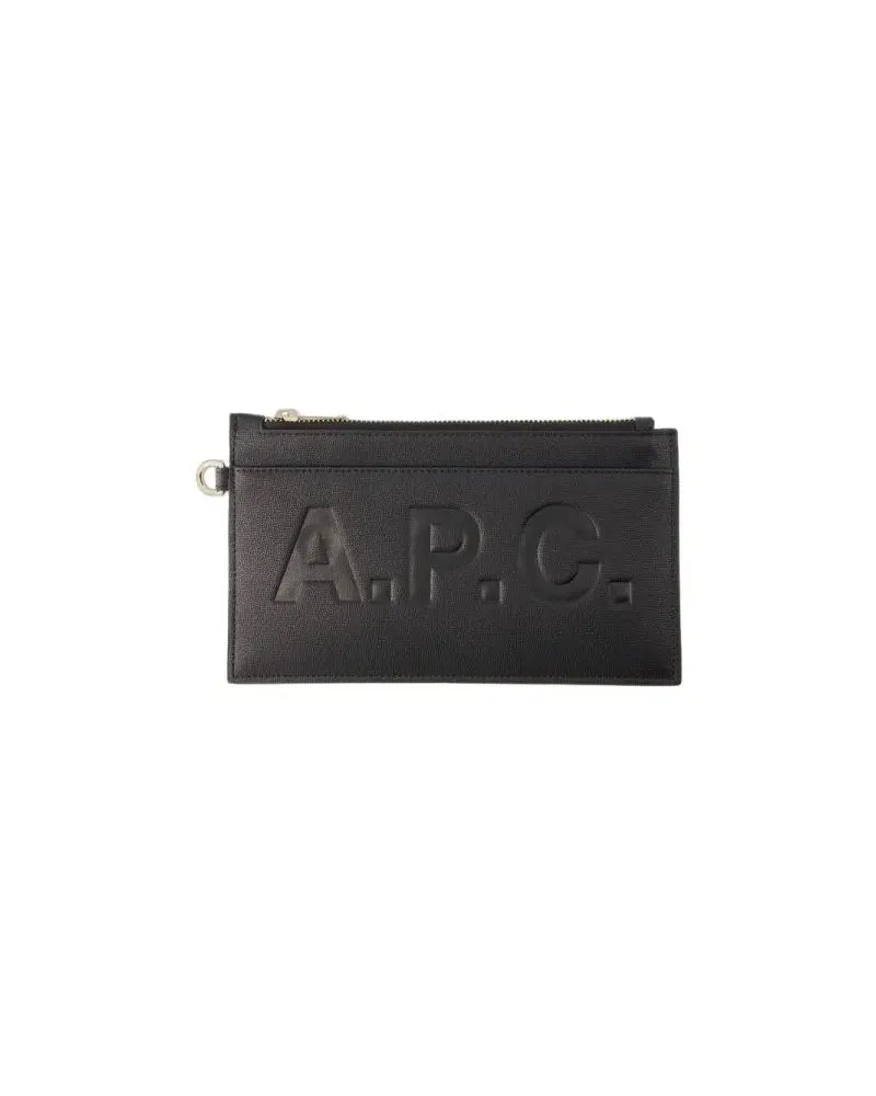 A.P.C. Clutches Market Clutche - Synthetic - Black schwarz Schwarz