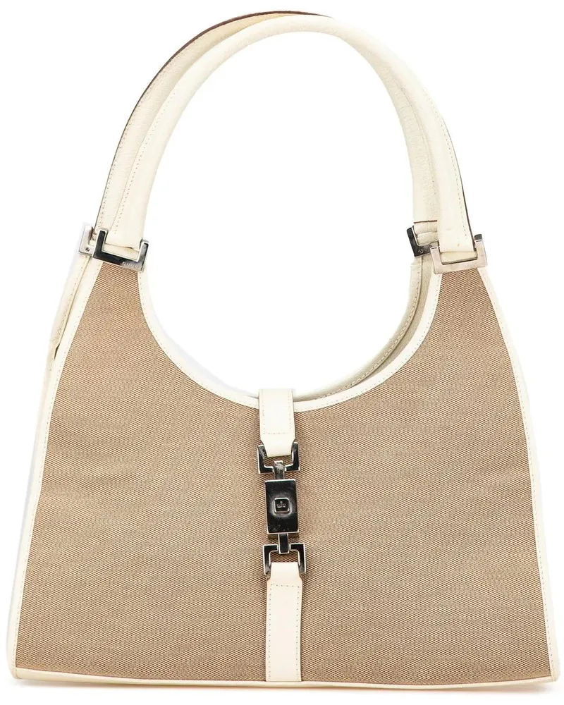 Gucci Hobo Bags 2000-2015 Canvas Jackie Bardot Shoulder Bag braun Braun