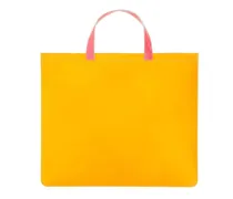 Shopper & Totes Super Fluo Leather Tote Bag gelb