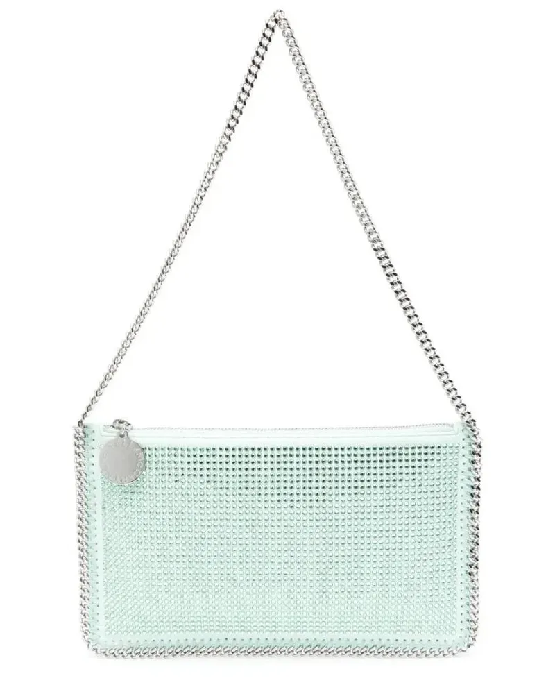 Stella McCartney Crossbody Bags Mint Green Crystal-Embellished Handbag With Chain- grün Grün