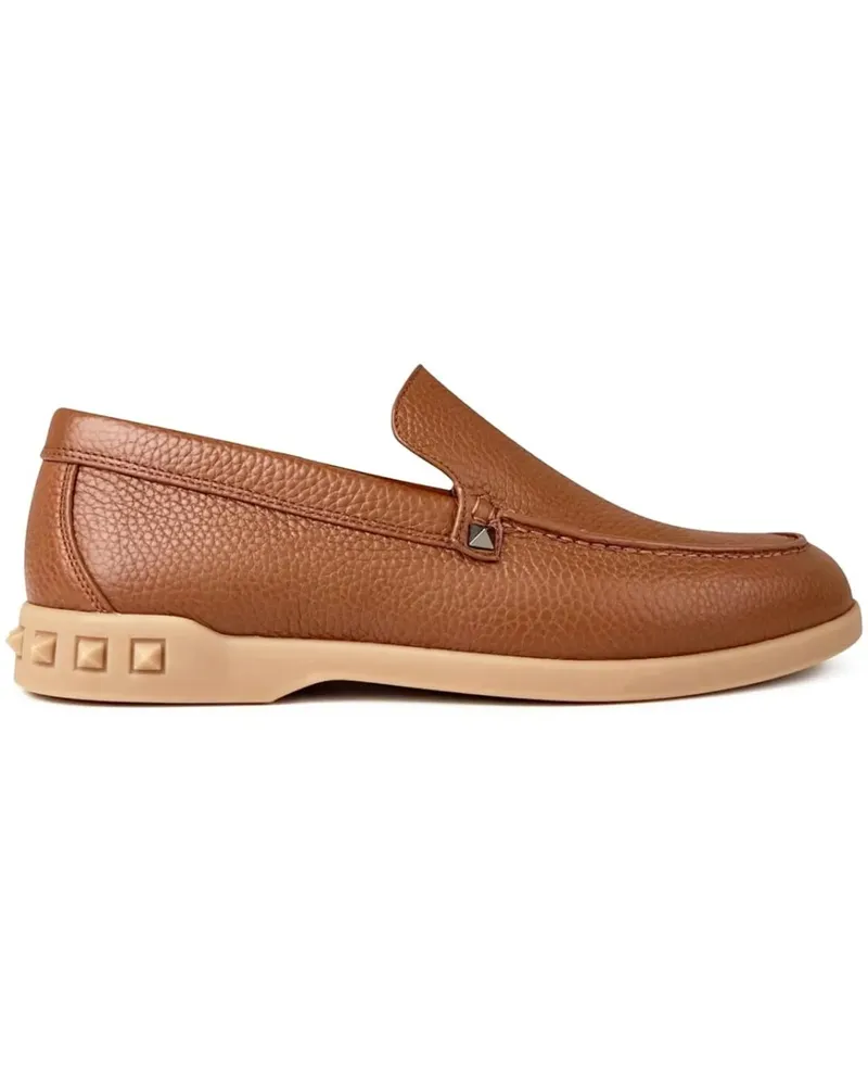 Valentino Garavani Loafer Rockstud Slip On Loafers braun Braun