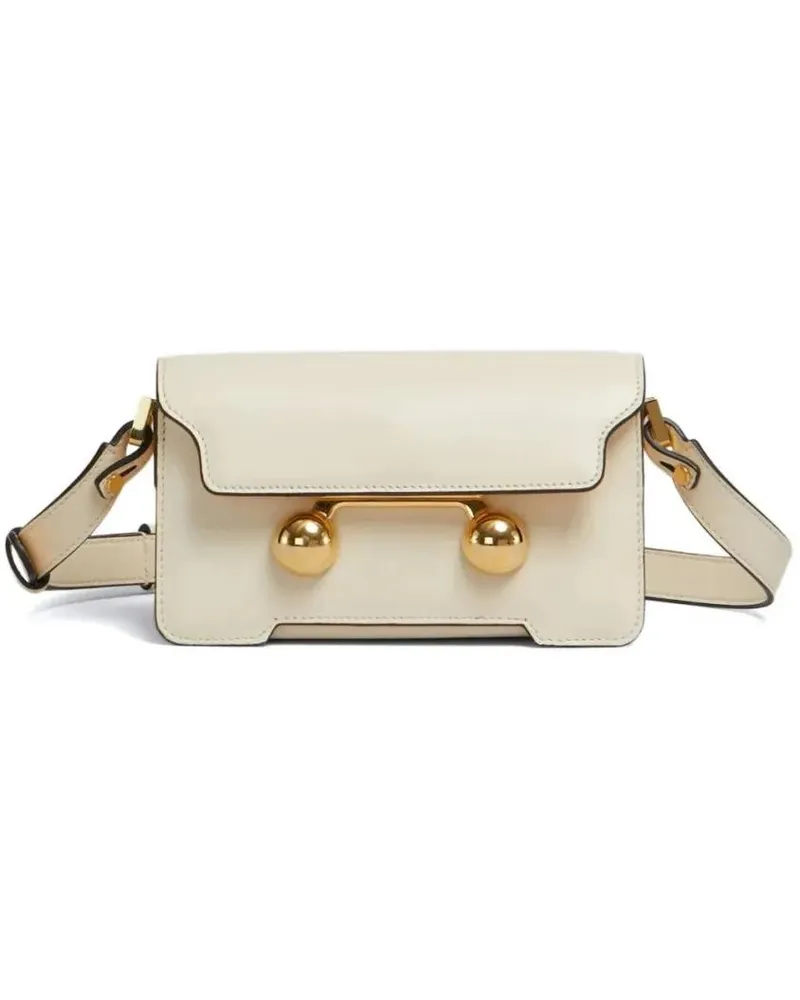 Marni Shopper Mini Trunkaroo Beige Shoulder Bag Creme