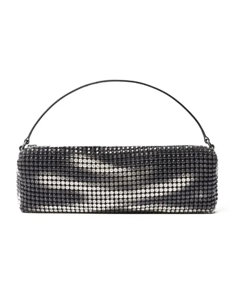 Alexander Wang Crossbody Bags Rectangle Bag With Black Crystal Embellishment schwarz Schwarz