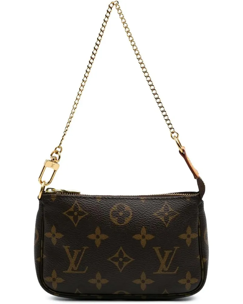 Louis Vuitton Crossbody Bags 2020 Monogram Mini Pochette Accessoires braun Braun