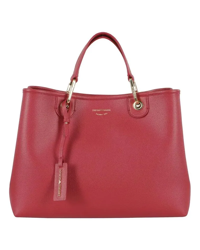 Emporio Armani Shopper & Totes Medium Shopping Bag With Textured Exterior pink Rosa