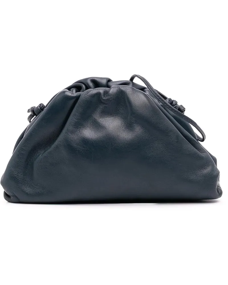 Bottega Veneta Hobo Bags Lambskin The Mini Pouch Crossbody blau Blau