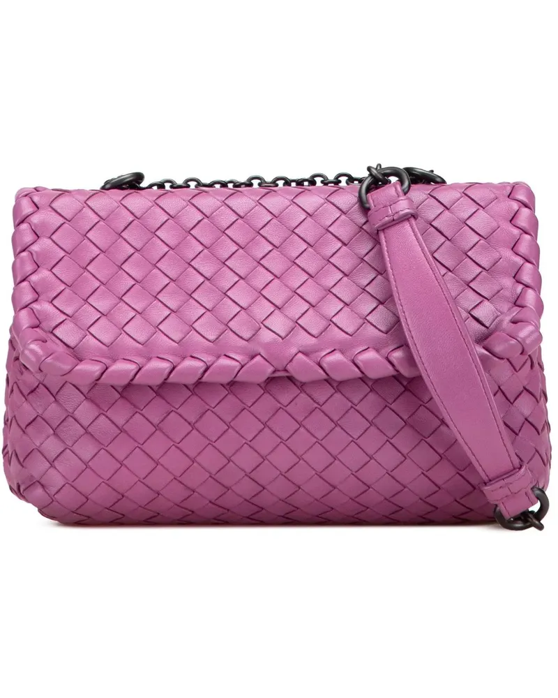 Bottega Veneta Hobo Bags Baby Nappa Intrecciato Olimpia Crossbody rosa Gold