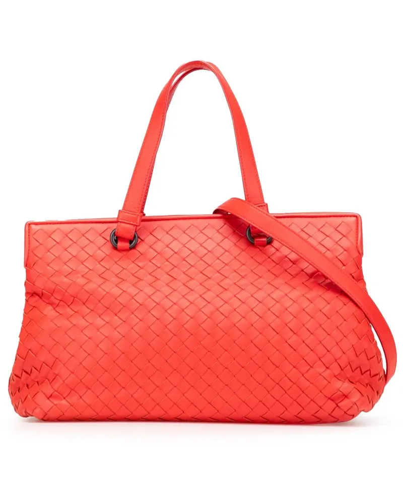 Bottega Veneta Hobo Bags Nappa Intrecciato Satchel rot Rot
