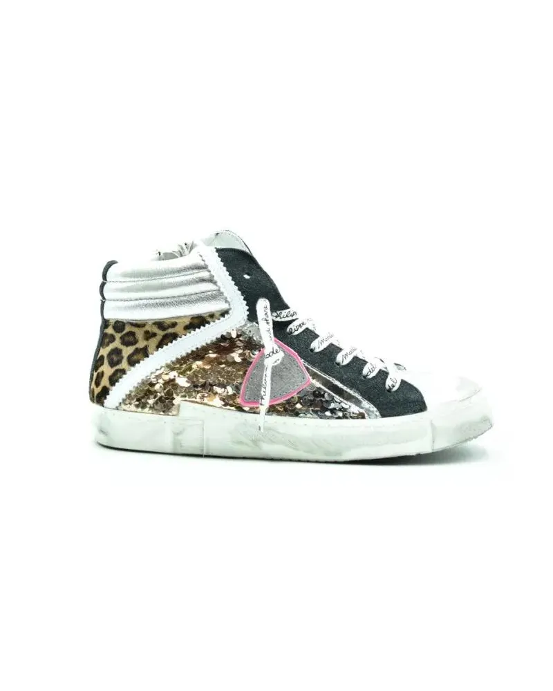Philippe Model Low-Top Sneaker High-Top Sneakers With Multicolor Accents bunt Bunt