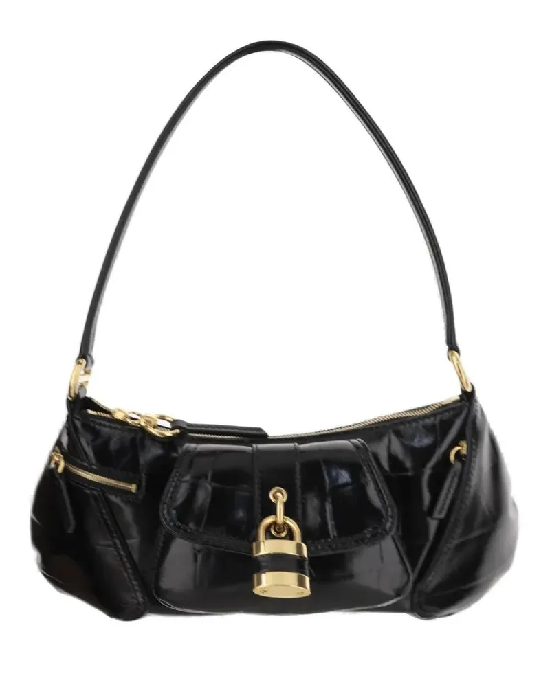 Chloé Hobo Bags The 99 Leather Shoulder Bag schwarz Schwarz