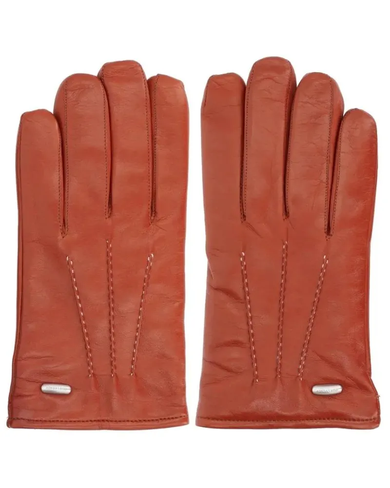 Our Legacy Handschuhe Rich Reddish-Brown Lamb Leather Gloves braun Braun