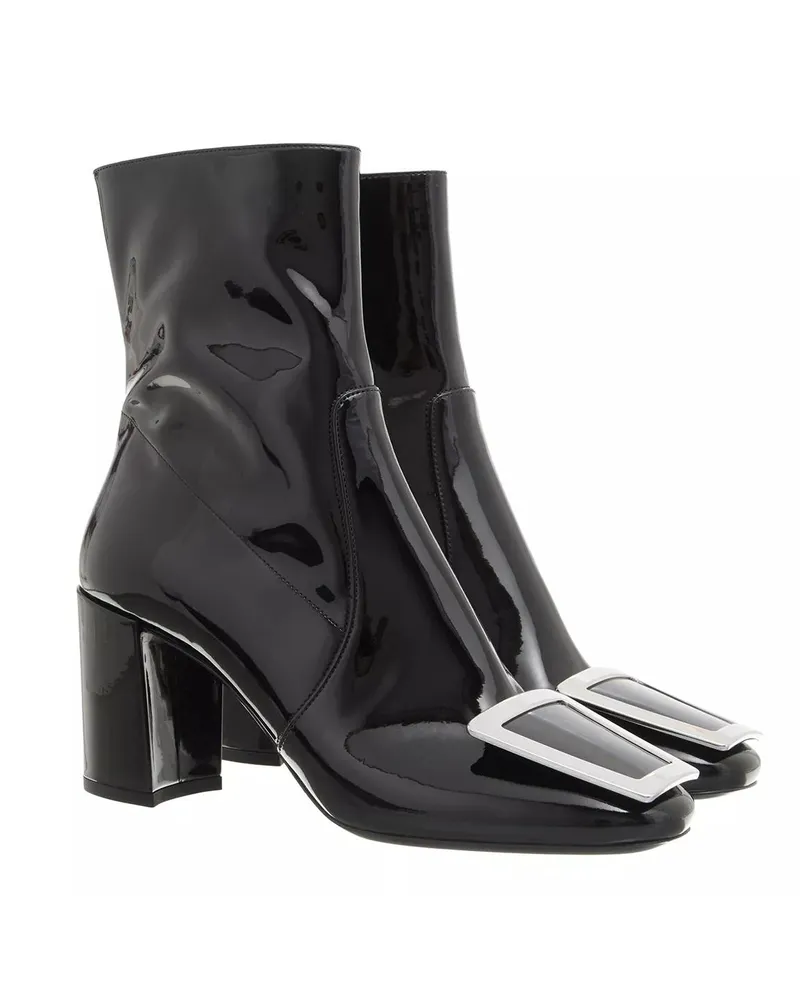 Saint Laurent Stiefel & Boots Maxine Booties Patent Leather schwarz Schwarz