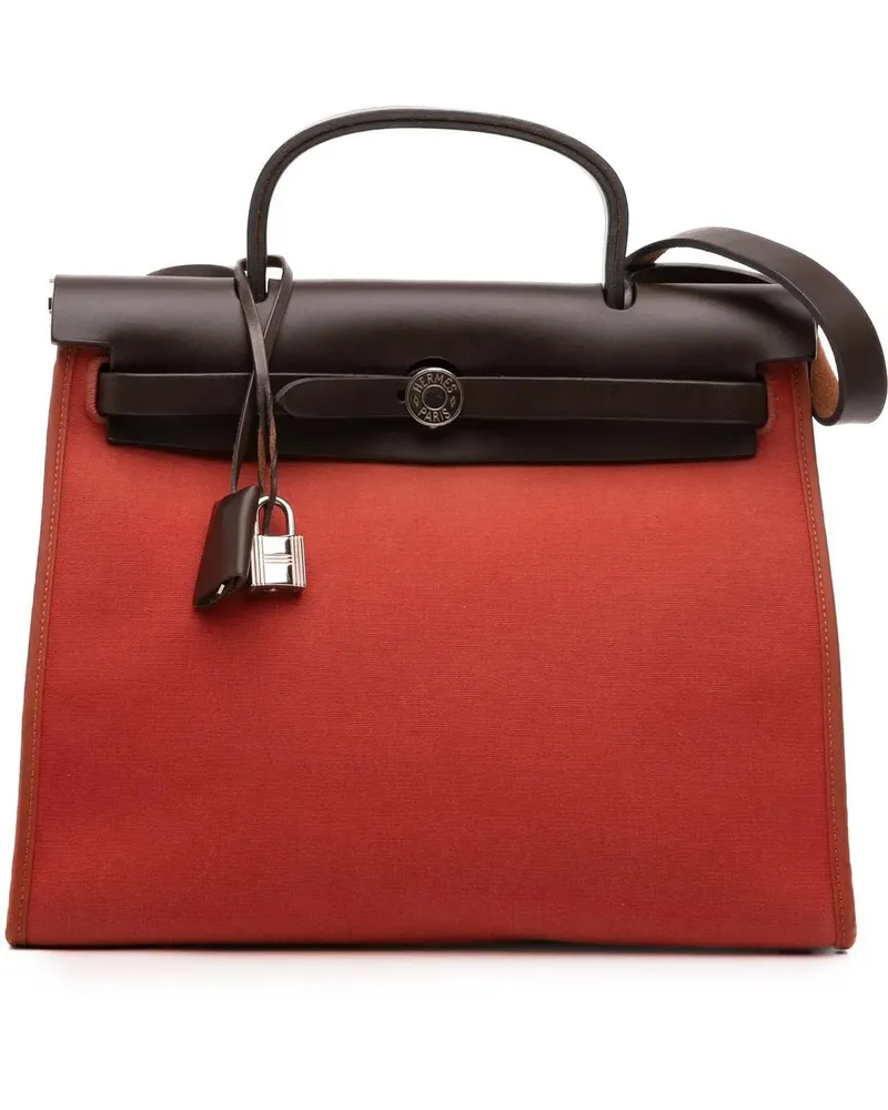 Hermès Hobo Bags Toile Herbag Zip 31 orange Orange