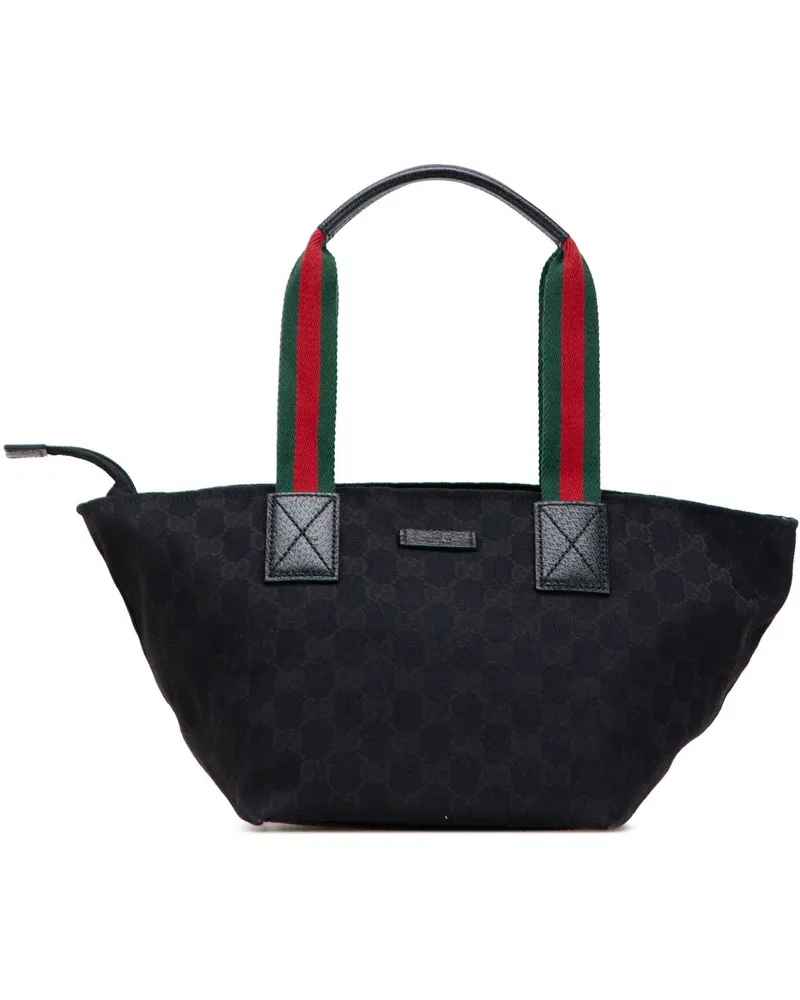 Gucci Crossbody Bags GG Canvas Web Handbag schwarz Schwarz