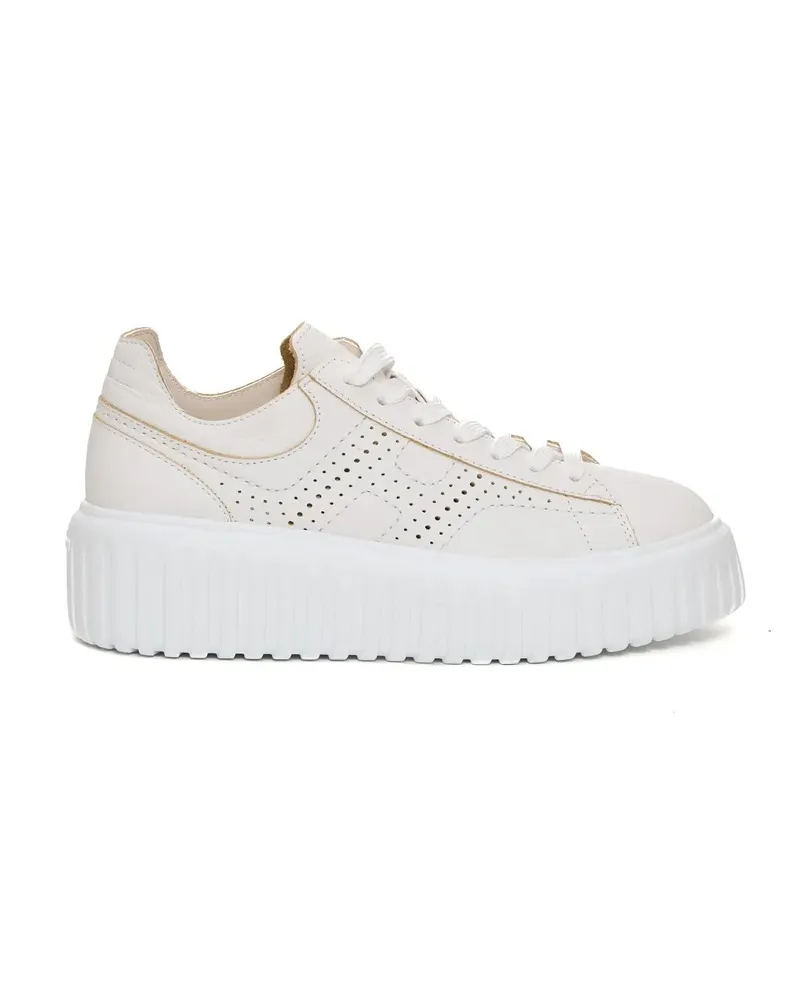 Hogan Low-Top Sneaker H Stripes Sneakers With Chunky Platform Sole weiß Weiß