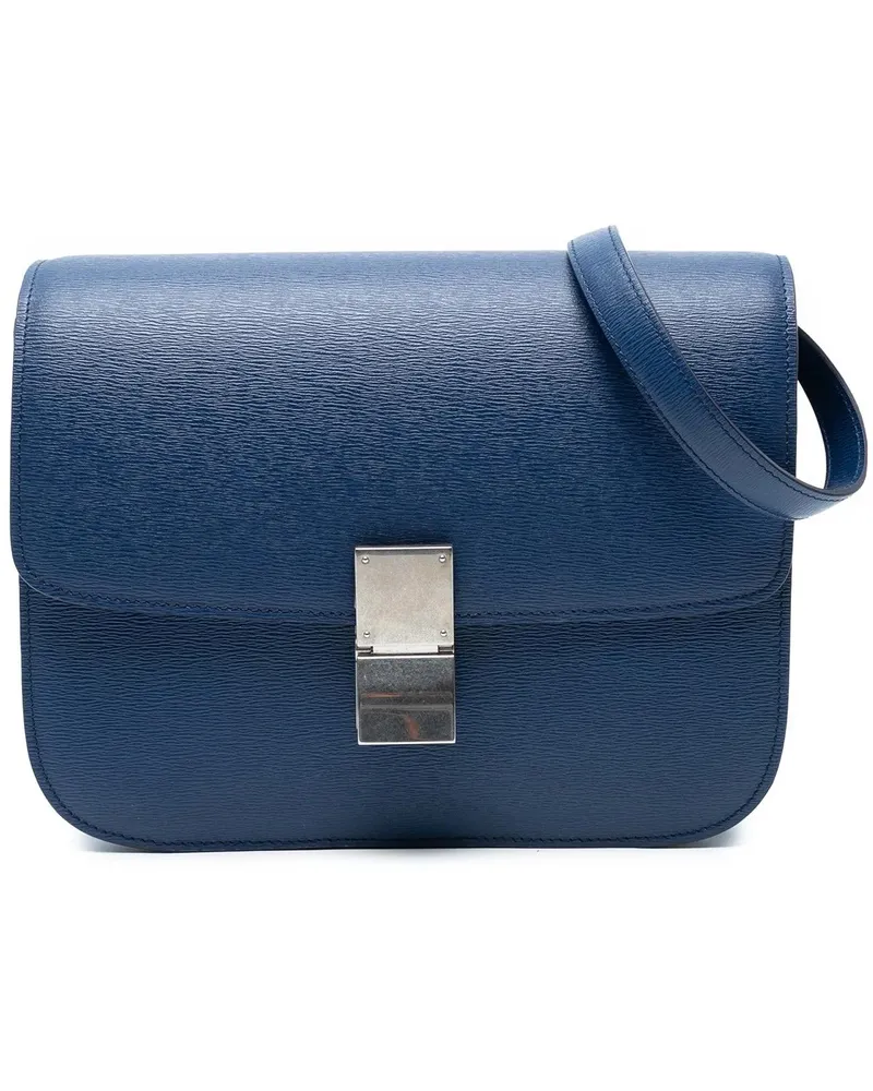 Celine Hobo Bags Medium Calfskin Classic Box blau Blau