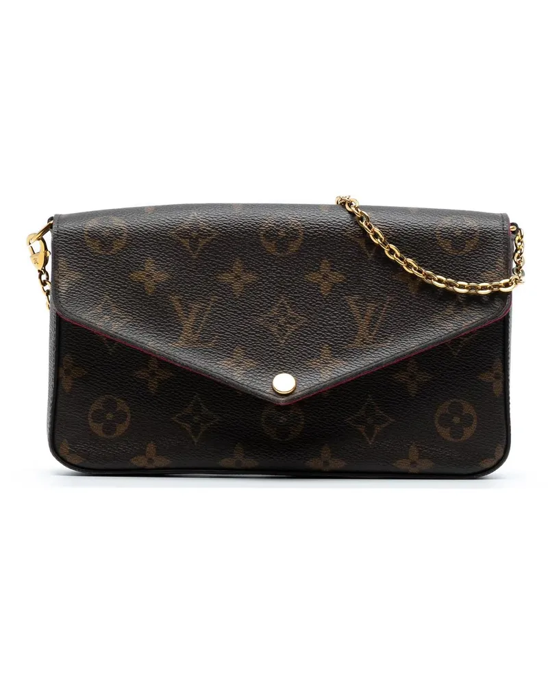 Louis Vuitton Hobo Bags Monogram Pochette Felicie braun Braun