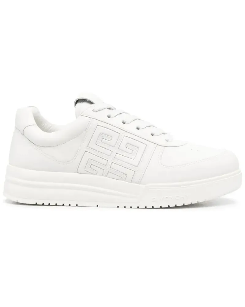 Givenchy Low-Top Sneaker Perforated White Calf Leather Sneakers weiß Weiß