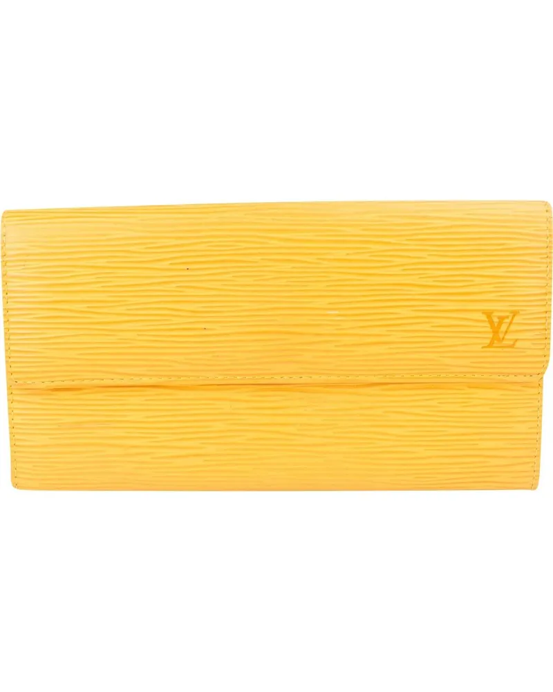 Louis Vuitton Portemonnaie  Yellow Epi Leather Sarah Wallet gelb Gelb