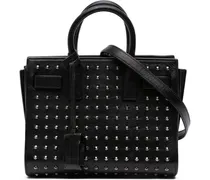 Hobo Bags Nano Studded Leather Sac de Jour Satchel schwarz