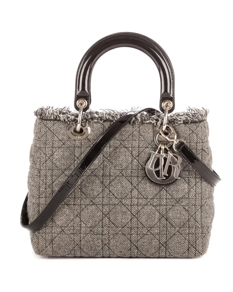 Dior Crossbody Bags Medium Lady-D grau Grau