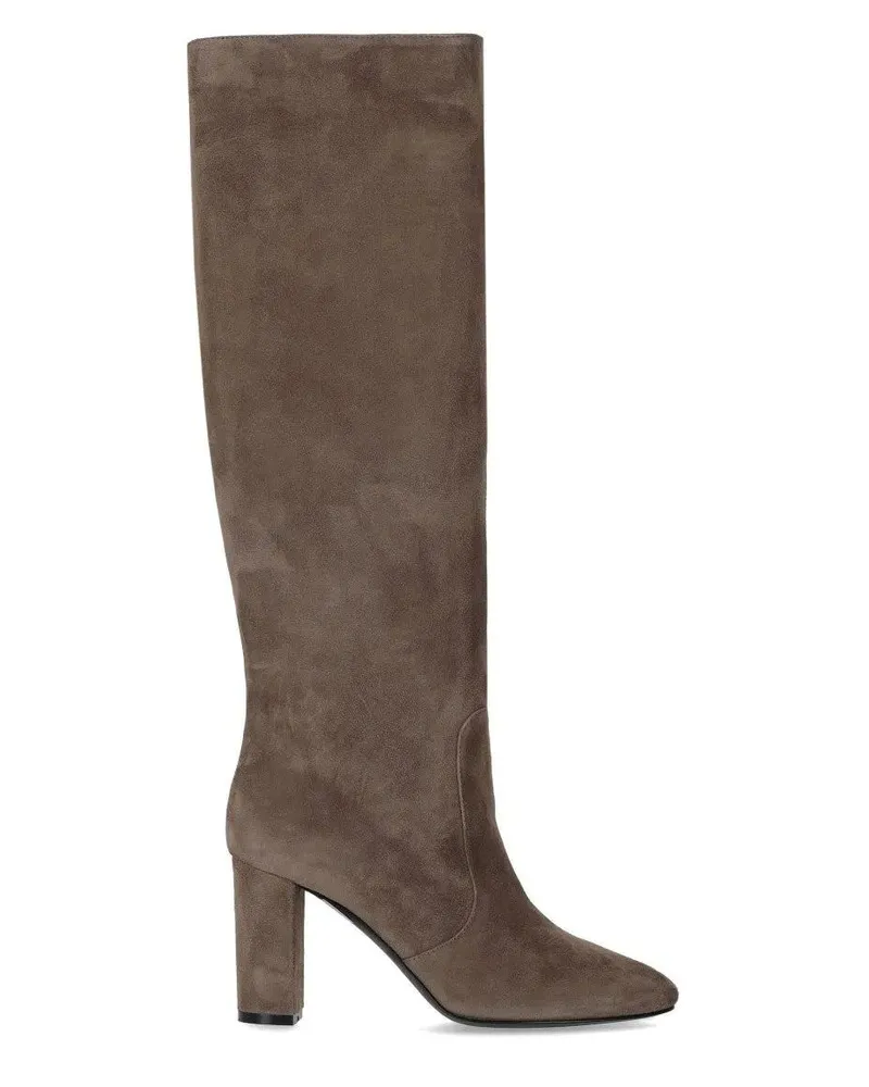 Via Roma 15 Stiefel Suede Heeled High Boot grau Grau