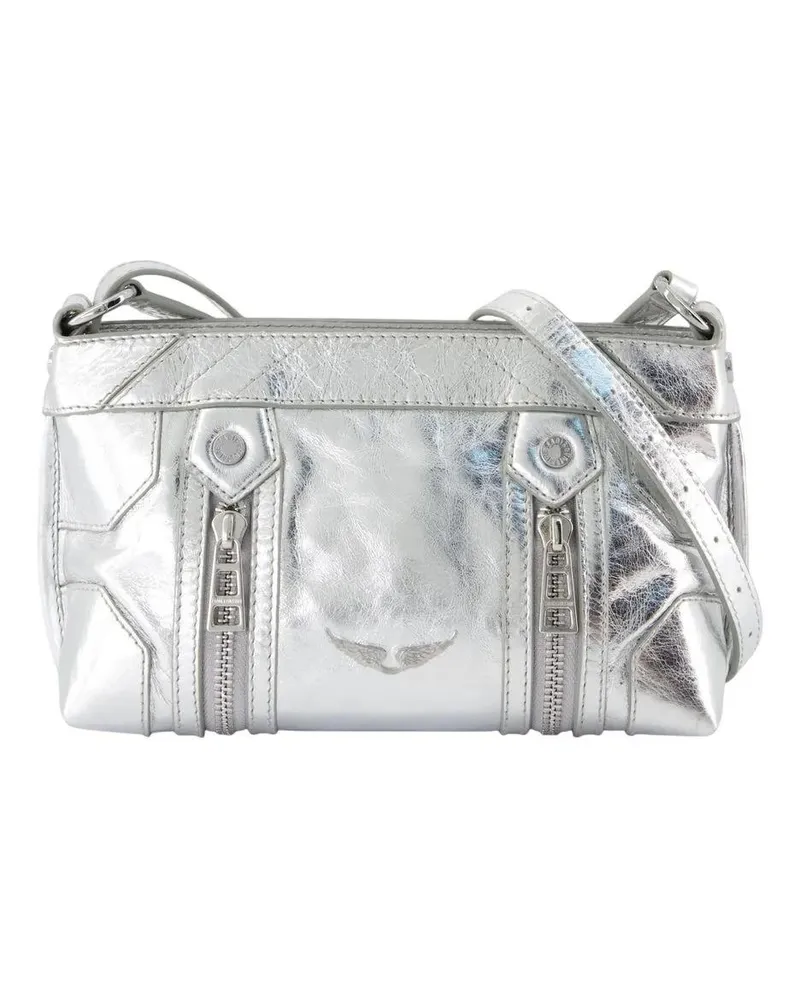 Zadig & Voltaire Hobo Bags Sunny Mood Crossbody - Leather - Silver silberfarben 