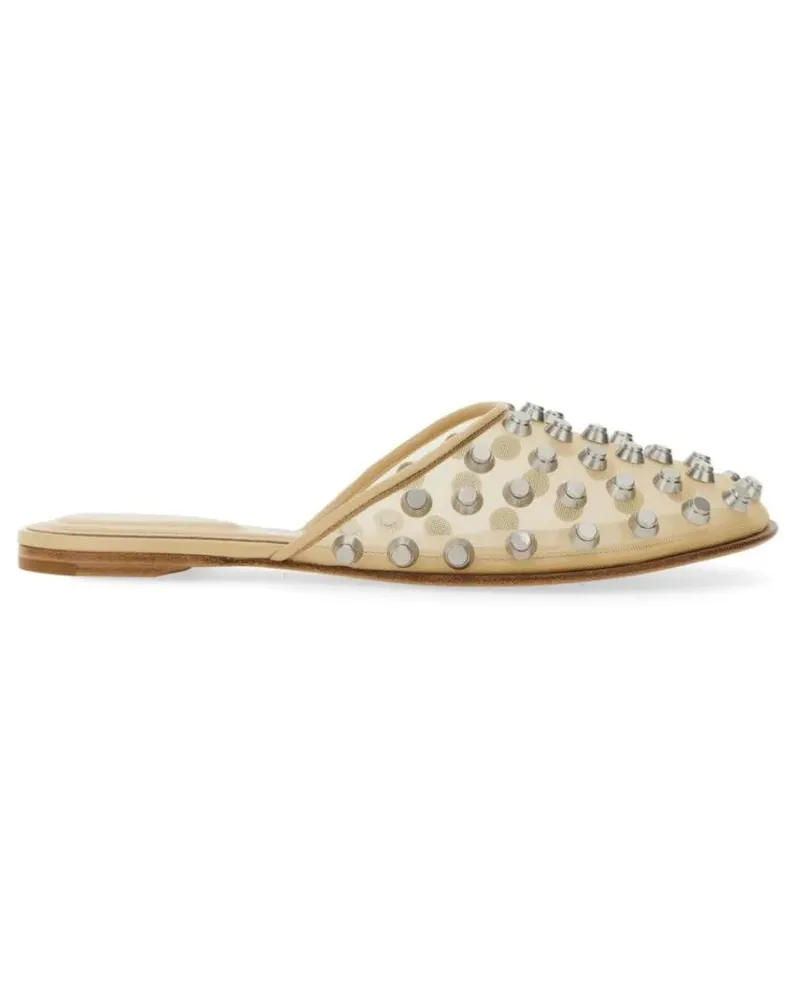 Alexander Wang Sandalen "Rhodes"Transparent Sandals With Metallic Studs braun Braun