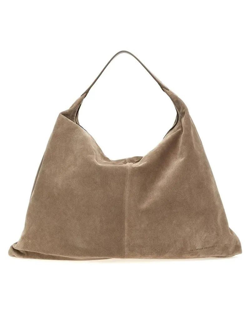 Brunello Cucinelli Hobo Bags 'Hobo Swing' Shoulder Bag braun Braun