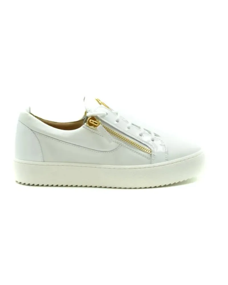Giuseppe Zanotti Low-Top Sneaker White Leather Sneakers weiß Weiß