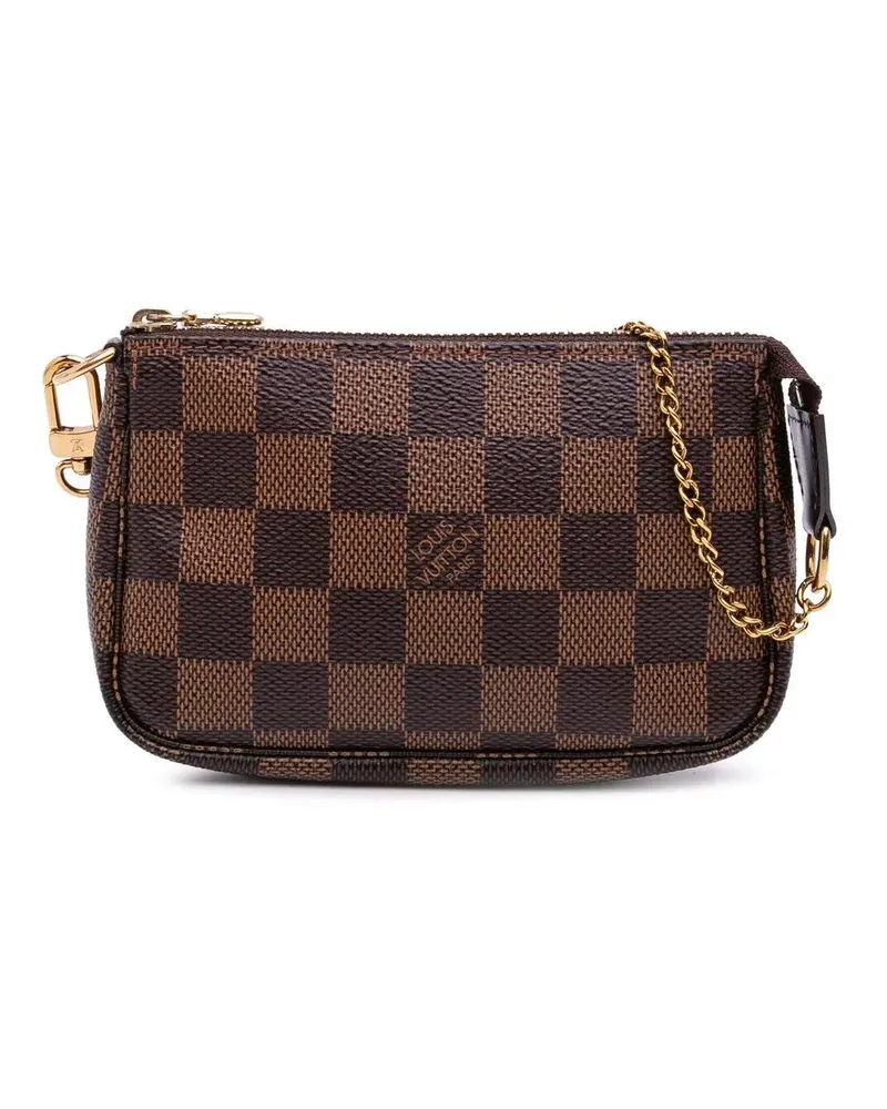 Louis Vuitton Crossbody Bags Damier Ebene Mini Pochette Accessoires braun Braun