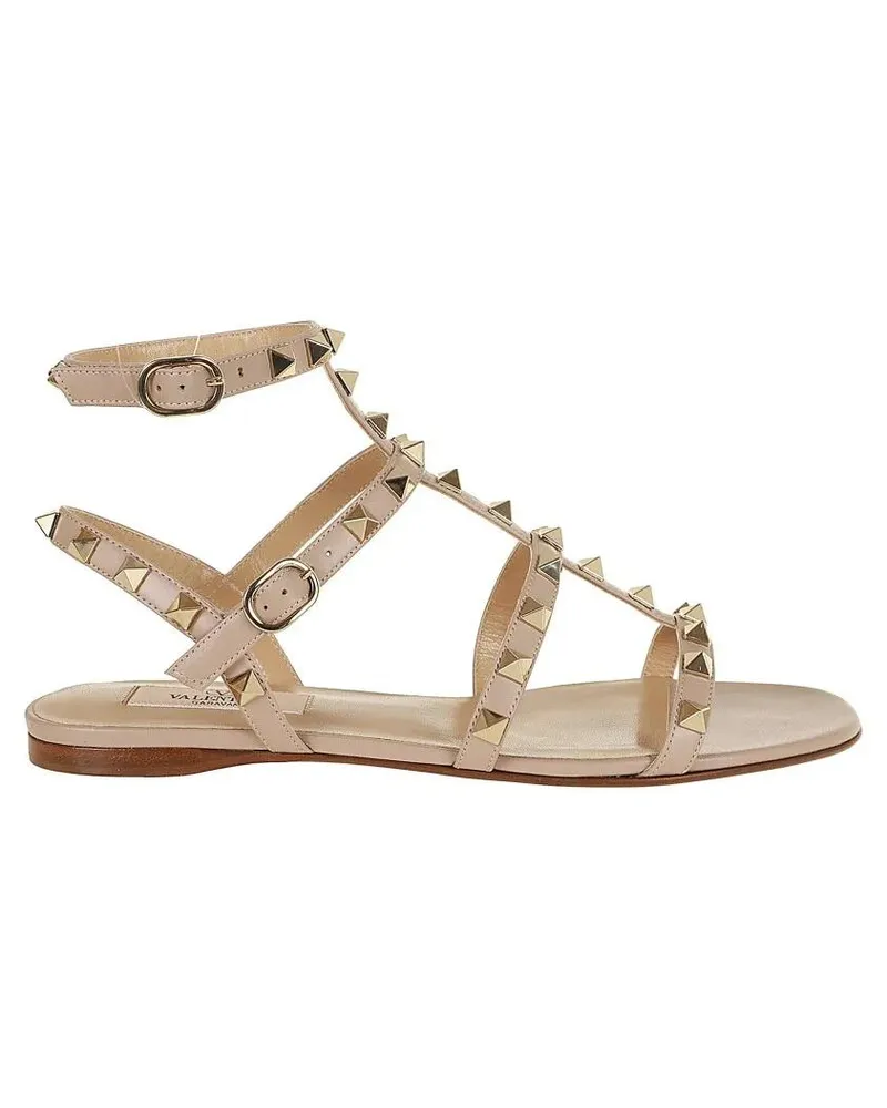 Valentino Garavani Sandalen Nude Calfskin Rockstud Sandal beige Beige