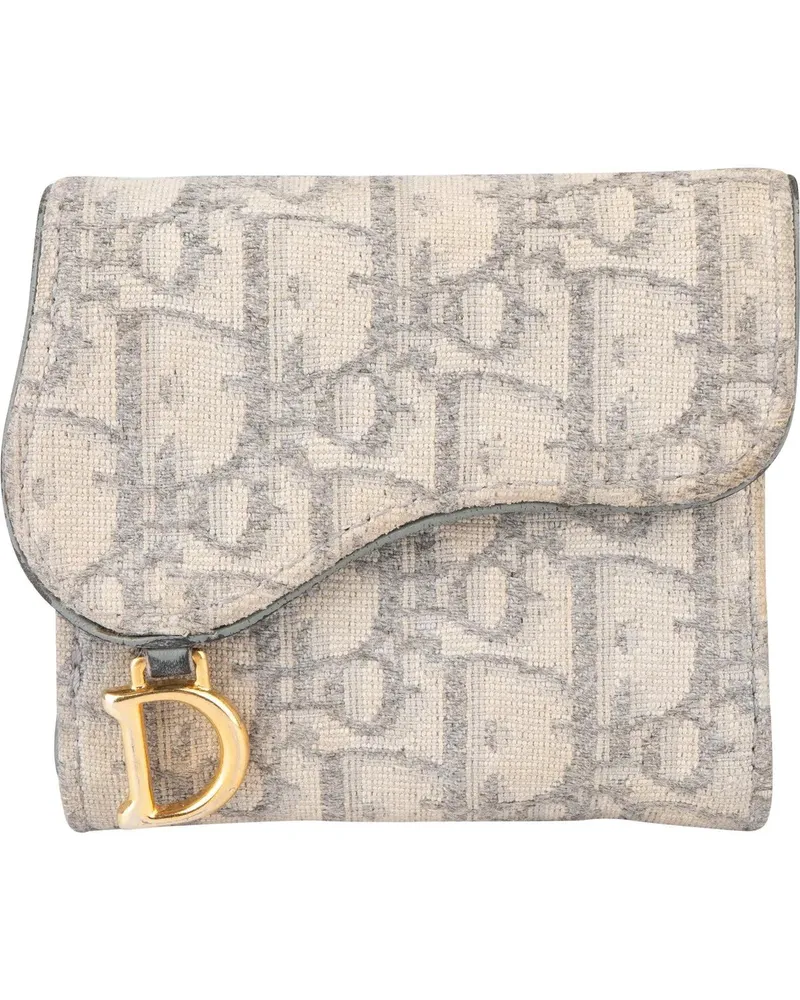 Dior Portemonnaie  Trotter Monogram Saddle Wallet bunt Bunt