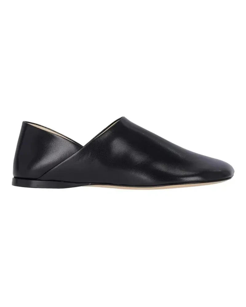Loewe Slipper Toy Black Leather Loafers schwarz Schwarz