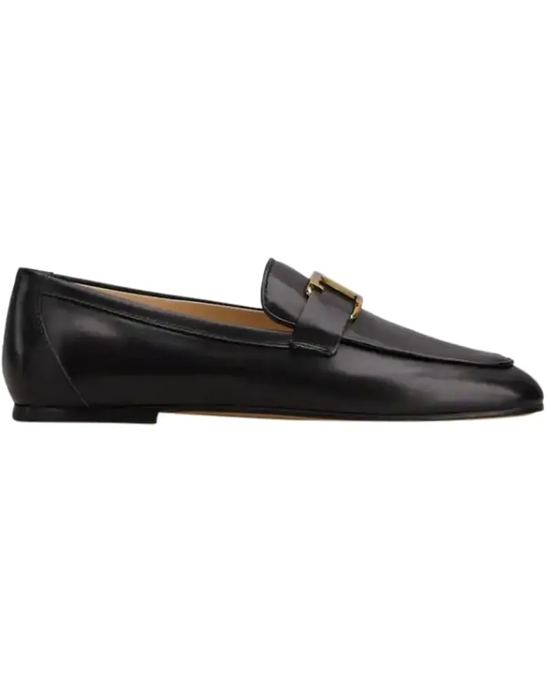 TOD'S Loafer Flat Shoes Black schwarz Schwarz